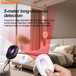 Kebidumei Basic Camera Detector Intelligent Hidden Camera Signal Detector Rechargeable Hanging Safety Alarm Protection Detector