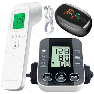 Digital Arm Blood Pressure Meter Cuff Medical Automatic Pressure Tonometer Tensiometer Heart Rate Pulse Meter BP Monitor Healthy