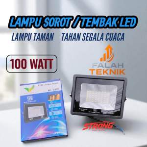 Wing Lock Lampu Sorot LED 100 Watt Putih/Kuning Lampu Tembak 100 W Wing Lock
