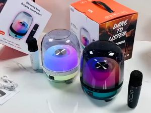 N29 Home Karaoke Colorful Transparent Bluetooth Speaker Wireless Microphone Live TV FM Radio TF Card USB Subwoofer Music
