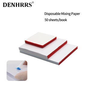 50pcs Dental Disposable Mixing Paper Cement Powder Pad Paper Denture Lab Tool Material Dentistry Tools
