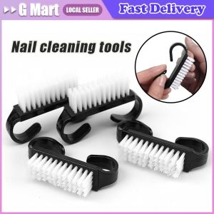 10 Pcs/Lot Plastic Manicure Pedicure Brush Nail Cleaning Tools Soft Remove Dust Makeup Brushes Nail Care Accessories