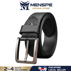 MENSPE Men Belt Smooth Second-layer Cowhide Belt Fashion Retro Belt Adjustable Belt Business Leisure Belt Simple Casual Needle Buckle Wear-resistance Simple Nice Waistband