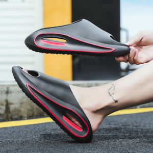New Mens Eva Flip-Flops with Thick Soles Non-Slip Lightweight and Comfortable Beach Sandals for Home and Outdoor Use Garden Open-Toe Slippers