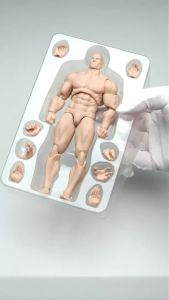 MUFF TOYS ADAM 1/12 Scale Male Strong Muscle Joint Body 6 Super Flexible Comic Soldier Action Figure Articulated Body Doll