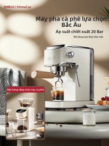 Simelo | Máy Xay Cà Phê Bán Tự Động Dành Cho Espresso Gia Đình và Thương Mại với Máy Tạo Bọt Sữa