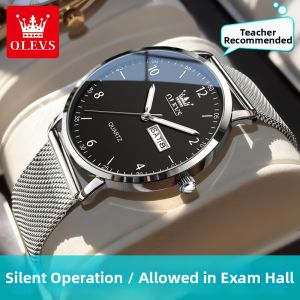 OLEVS | Students Water-resistant Luminous Minimalist Exam Silent Watch