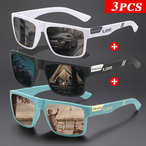 3Pcs/Set Karos Polarized Fishing Sunglasses UV400 Anti-Glare Outdoor Sports Eyewear Men Women Driving Hiking Camping Cycling