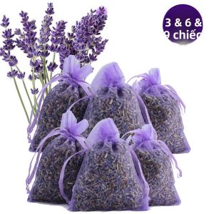 Túi Oải Hương Gạc Tím Lưới Gói 3/6/9 Cho Tủ Quần Áo Gia Đình Tủ Giày Vệ Sinh Khử Mùi Xe Ô Tô