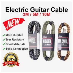 Guitar Cable Jack Instrument Cable 3M / 5M / 10M Wire Cord - No Noise Shielded Cable  Guitar For Acoustic / Electric Guitar Cable