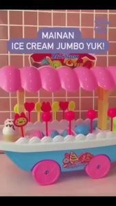 mainan es krim anak ukuran besar bentuk perahu  es krim gerobak gerobak es krim anak  ice cream shop mainan anak perempuan