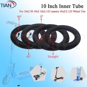 10x2/2.125 10x2.50 10x250 Inner Tube with Straight/Bent Valve Butyl Tyre Camera for Electric Scooter Baby Stroller