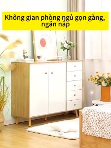 Tủ gỗ hiện đại YOYOO ngăn kéo tiện lợi để đồ đa năng trang trí phòng kháchđể đầu giường