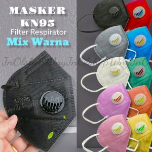 Masker KN95 Filter Respirator MixWarna isi 10pcs