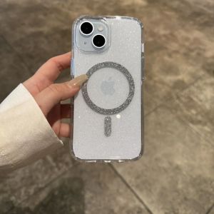 High-Class Starry Glitter Magnetic Phone Case for iPhone 15 Pro Max & iPhone 14