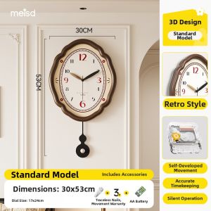 MEISD | French Cream Retro Creative Wall Clock