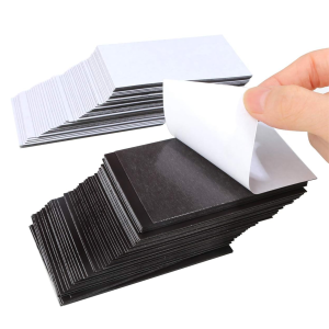 3.5x2 Inch Self-Adhesive Magnetic Sheets Durable & Flexible DIY Customizable Peel & Stick for Business Cards Craft Projects