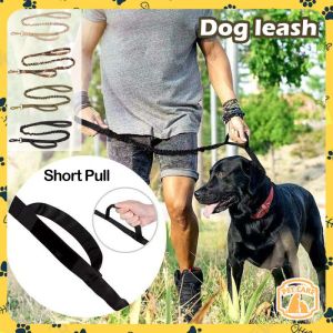 Durable Dog Leash Adjustable Nylon Military Buffer Design Dog Leash For Medium Large Dog German Shepherd Training