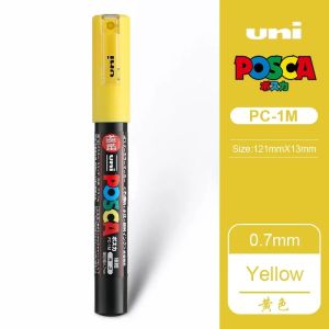1pcs Japan UNI POSCA Markers PC-1M/3M/5M Acrylic Graffiti Pen Waterproof DIY Stackable Color Art Painting School Supplies