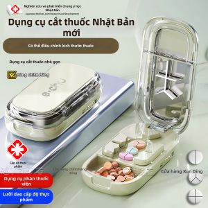 TAOKOU | Dụng Cụ Cắt Viên Thuốc Chính Xác 1/4 1/2 1/3
