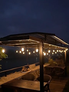 MonQiQi สายไฟห้อยระย้า ขั้วE27 ไฟระย้าปิงปอง ขั้วยางกันน้ำ 5เมตร 10เมตร 15เมตร 20เมตร 30เมตร 50เมตร 100เมตร ขั้วหลอดไฟ สายแพระย้า ต่อกันได้ สายไฟพร้อมขั้ว ทนแดด ทนฝน แบบเสียบปลั๊ก