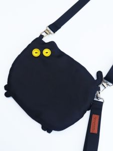 Three-Color Patchwork Black Cat Womens Crossbody Bag 2025 Spring New Cartoon Cute Bag Original Niche Slanting Bag