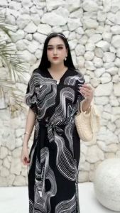 Zoyya Kaftan Bahan Rayon Premium Tali Samping