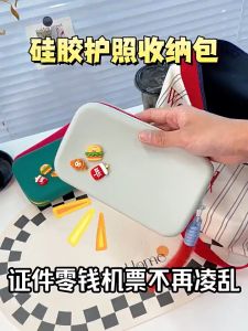 ผู้ถือหนังสือเดินทางฝาครอบป้องกันกระเป๋าสตางค์ผู้ถือบัตรAll-in-one TravelแบบพกพาBoarding Passซิปต่างประเทศถุงเก็บเอก2122