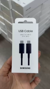 (SG) Samsung 100W USB C Type C to Type C 5A 3A 1.8m 1m Cable Super Fast Charging 2.0 Rapid Data Transfer S26 S25 Note