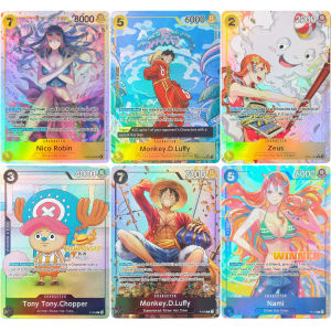 Bandai | DIY Proxy One Piece English Luffy Nami Chopper Hancock Yamato Roger Bonney Moria Robin Pudding Game Collection Card Toy