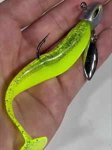 New 3PCS Fishing Swimbait Hook Underspin Jig With Spinner Blade For Bass Freshwater SaltwaterAcc