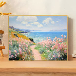 Hand-Painted Abstract Digital Landscape Decorative Art Modern Minimalist Style Unframed Oil Canvas Wall Art from Shenzhen