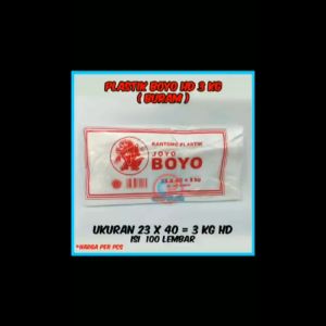 Plastik Foto Copy Termurah ( TIPIS ) | Boyo HD 3 kg ukuran 23 x 40 isi 100 lembar
