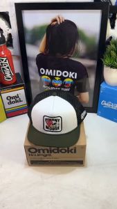 New Trucker Hat Patch Pinonymous Visor Pendek Army Hitam Putih