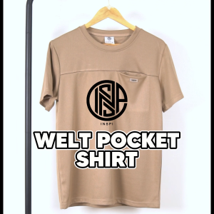 COLLAB by Inspi Premium Plain Tshirt for Men and Woman Welt Pocket Relaxed Fit Casual Korean Tops Collection Menswear Chest Pocket Shirt