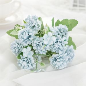 Artificial Silk Hydrangea Flowers Home Room Dining Table Vase Centerpieces Outdoor Yard Party Holiday Wedding Bouquets DIY Gifts