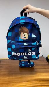 NALLCHEER กระเป๋านักเรียน กระเป๋าเด็ก กระเป๋าเป้เด็ก กระเป๋าเป้นักเรียน Roblox backpack กันน้ำ น้ำหนักเบา ทนต่อการสึกหรอ กะเป๋านักเรีนน แฟชั่น น่ารัก ลายพิมพ์ กระเป๋านรชาย กระเป๋านักเรียนป.1-6