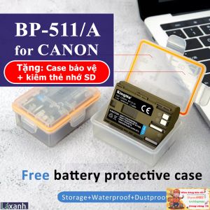 Canon BP511A BP511 | Pin và Sạc máy ảnh Kingma Canon EOS 10D 20D 30D 40D 50D 5D G6 MV MV600 MV500 MV400 MV300 MV200 MV100 FV FV100 FV50 Canon bp511 bp511a