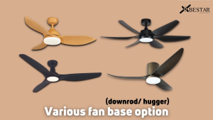 $168 Bestar Duo/Duo Hagar 16inch 3-blades DC Designer Corner Ceiling Fan -Swing Left to Right-Great wind speed Bestar Duo Ceiling Fan For High Ceiling - Lazada
