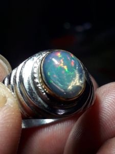 batu cincin kalimaya kristal asli banten jarong jarum pinfire