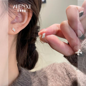 Small Pearl Stud Earrings Sleep No Need to Take off Female Niche Fancy Earrings Small Exquisite and Versatile Pure Silver Ear Pin Earrings