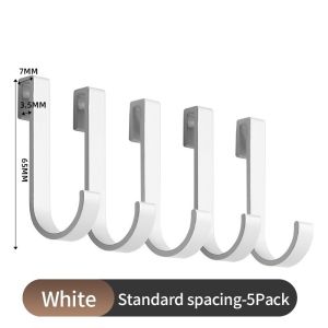 Heavy‑Load Slidable S‑Shape Aluminum Hooks Home Kitchen Bathroom Shelf Accessories