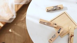 Wooden Animal Stereo Puzzle 4 Blocks 0 12 Month Baby Toys Solid Hardwood Hand Eye Coordination Realistic Wildlife Wooden Toys