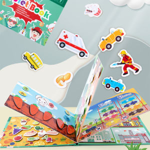 Sách Yên Tĩnh Montessori Sách Bận Rộn Đầu Tiên Của Tôi - Động Vật Trái Cây Số Phù Hợp Với Câu Đố Tự Làm Đồ Chơi Giáo Dục Cho Trẻ Em 3-6Y