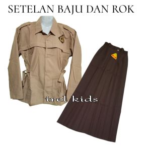 Setelan Seragam Pramuka Penggalang Panjang Permpuan SMP/SMA