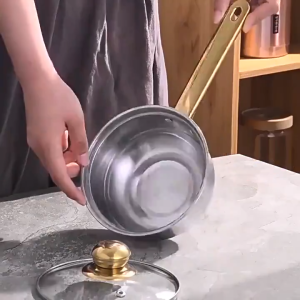 Stainless Steel Cookware Set Casserole Pot Nonstick Frying Pan with Glass Lid