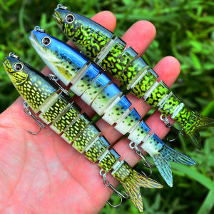 Proberos Sinking Wobblers Fishing Lures Jointed Crankbait Swimbait 8 Segment Hard Artificial Bait For Fishing Tackle Lure
