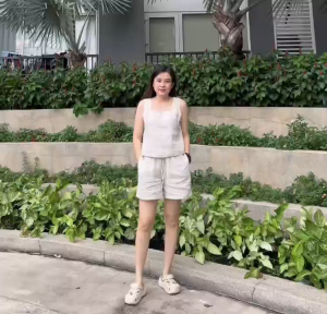 Áo croptop cổ vuông sát nách Linen tưng premium-JUNE LINEN #A30