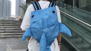 (SG) Cute Shark Animal Backpack | 50 cm Large Capacity | Durable Waterproof & Comfortable | For School Travel Gift