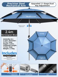 YUZHIYUAN | Sun Protection Fishing Umbrella Anti-rotation Thickened